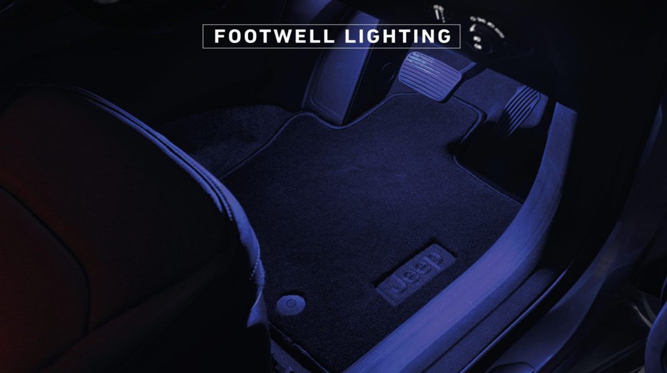 Jeep Meridian X Footwell Lighting 1jpg