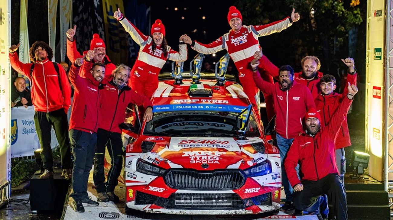 Indian Team steals the Show in European Rally Championship Finale