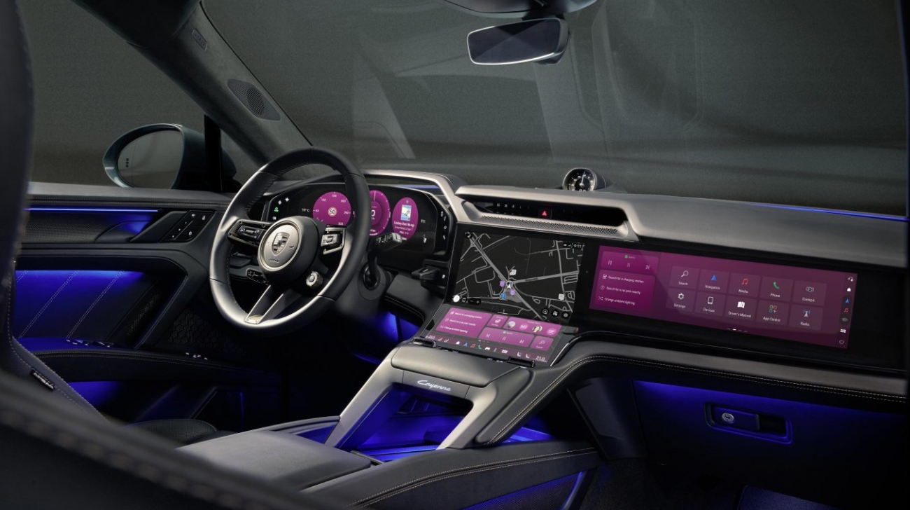 Porsche Cayenne Electric Interiors Unveiled With HUGE New Screens