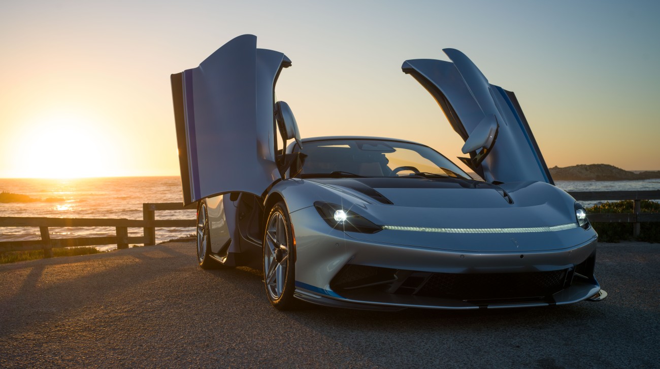 Pininfarina Battista Targamerica Unveiled: This One-Off Car Has Many Firsts!